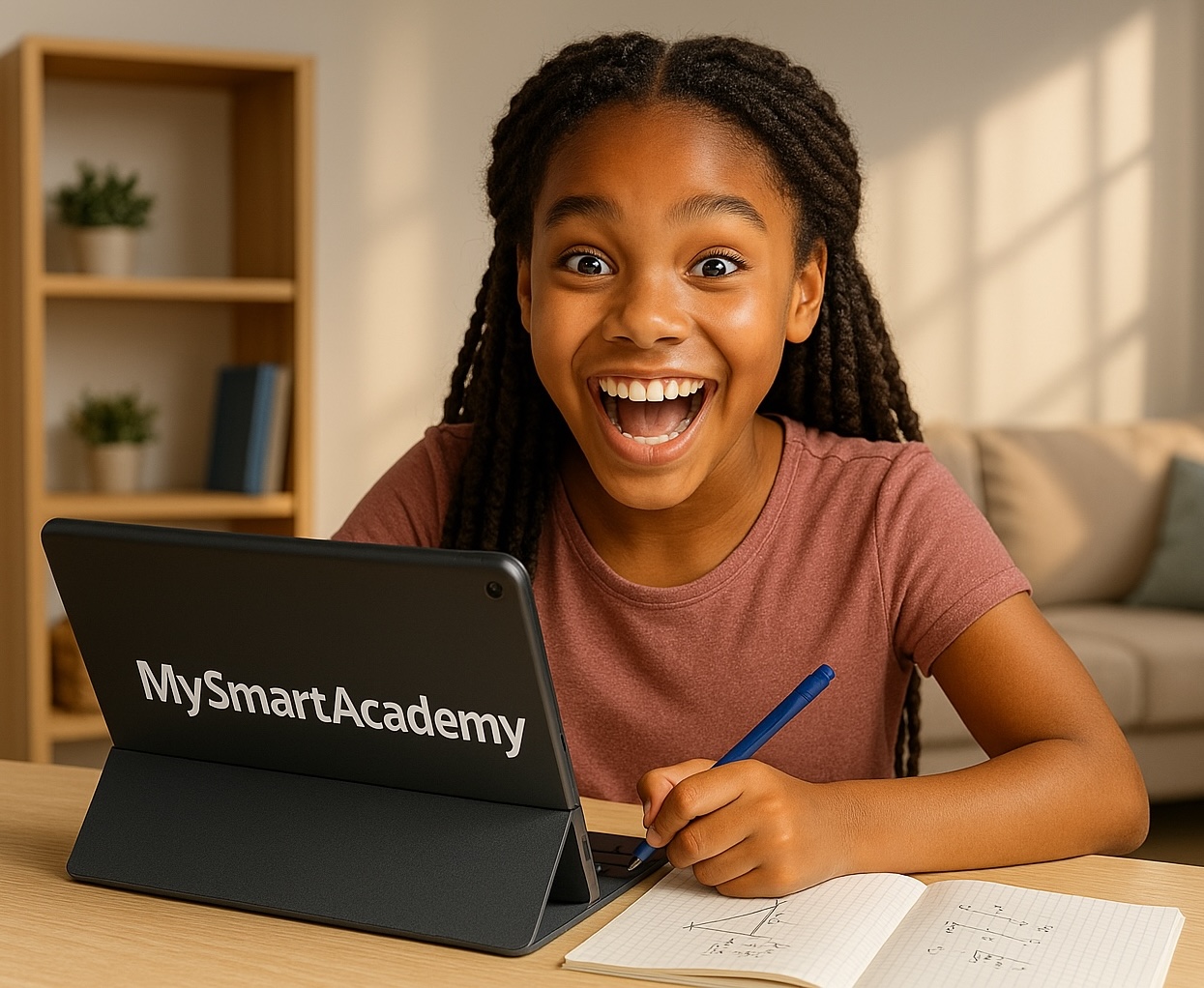 Élève se préparant aux examens officiels