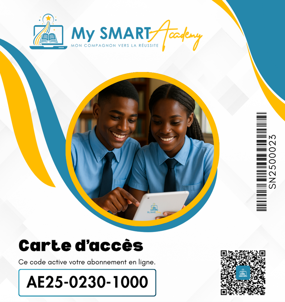 Carte d’accès MySmartAcademy